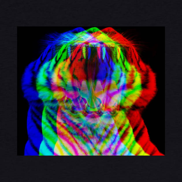 Trippy tiger 2 by Electricsquiggles 